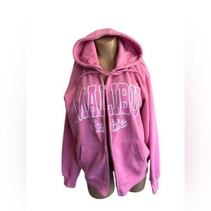 Pink Malibu Barbie Zip-Up Hoodie